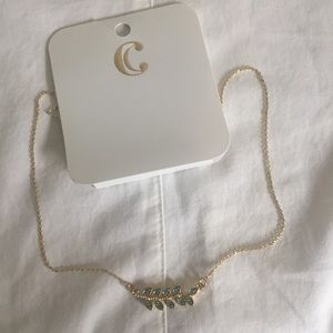 🌻Charming Charlie’s Gold Leaf Necklace